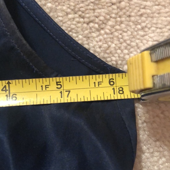 Navy silk top - Picture 5 of 5